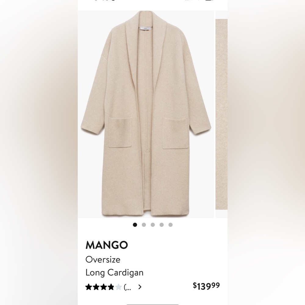 Mango oversized Women's cardigan